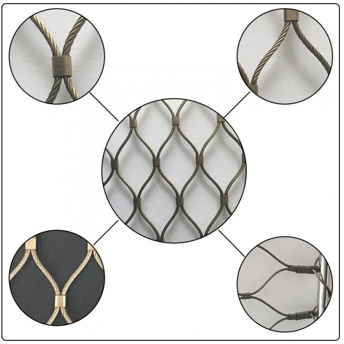 150x150 Stainless Steel Security Bag Wire SS Ferrule Rope Cable Mesh