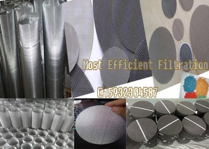 SS Extruer Screens/screen pack / Wire Mesh Filter For recycling plastic pellets