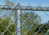 9 Gauge x 2" Chain Link Fence Fabric, Galvanized And PVC Coated