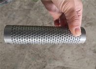Durable Perforated Filter Tube , High Holding Capacity Perforated Round Tubing