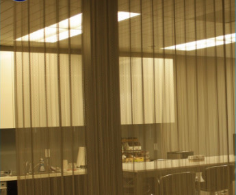 Aluminum Wire Mesh Curtain Woven Wire Drapery Chain Link Curtain
