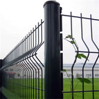 Outdoor Decorative 3D Panel Welded Wire Mesh Fence Privacy Garden Fence with Plastic PVC UV Slat