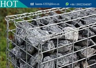 Galvanized gabion basket for stone cage application for retaining wall