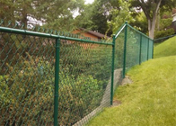 11 Gauge Temporary PVC Coated Chain Link Fence For Construction