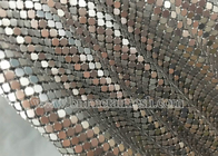 Customized Metal Sequin Fabric , Metallic Table Cloth For Decoration