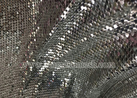 Fashionable Metal Screen Drapery Decorative/Silver Metallic Clothing/Sequin Metal Mesh Fabric