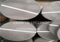304 Stainless Steel Filter Mesh Screen Plain Weave Round 200Mm Opening 0.41 For Plastic Machinary