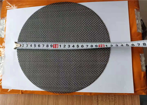 28Mesh 30Mesh  Steel HERRINGBONE MESH Filter Disc For Plastic Exreuder