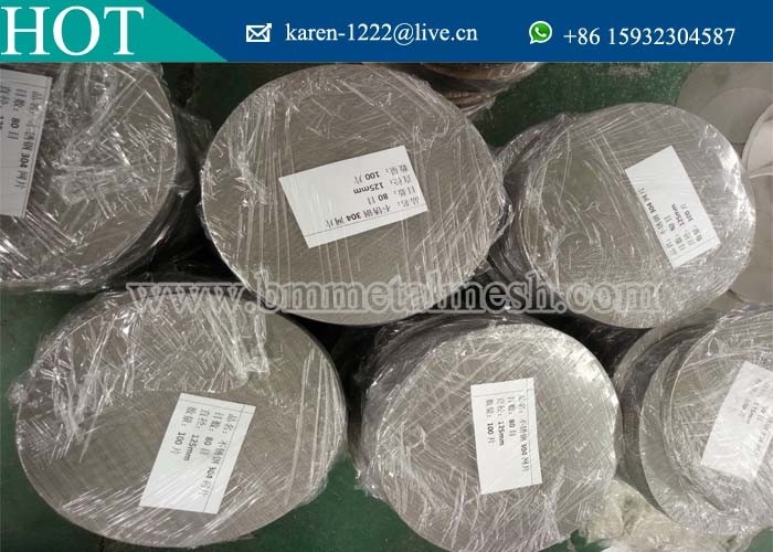 Φ175mm Stainless Steel Extrusion Filters,Wire Mesh Round Filter Cloth