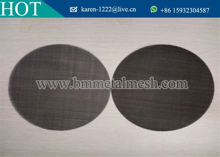 Mild Steel  Round Shape Extruder Screens For Filters,Dia 170mm Plain Weave Filter Discs
