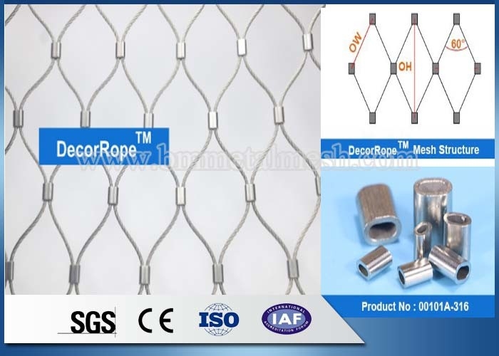Flexible Stainless Steel X-Tend Wire Rope Ferrule Mesh