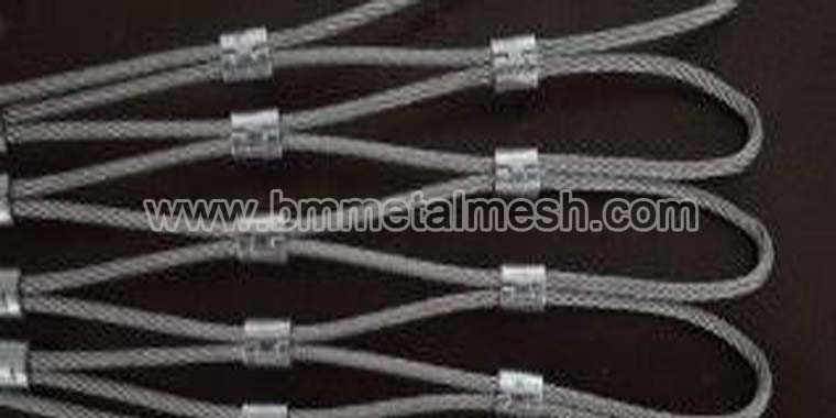 Stainless Steel Wire Rope Mesh/Cable Mesh For Zoo Exhibition Decoration