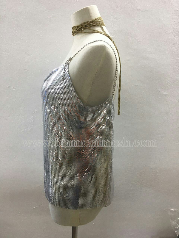 Garment Sequins Fabric Metal Mesh/Metal Cloth For Party Dress