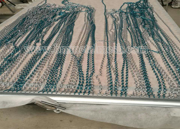 Decorative Aluminum Metal Hanging Fly Chain Link Curtain Screen