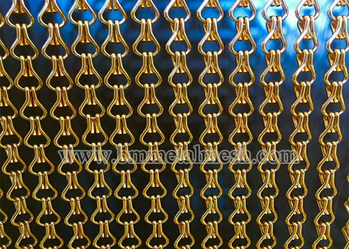 Decorative Metal Chain Fly Screen As Door Curtain For Room Divider