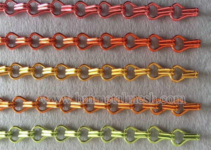 China Manufacture Anodized Fly Screen Door Chain Link Curtains