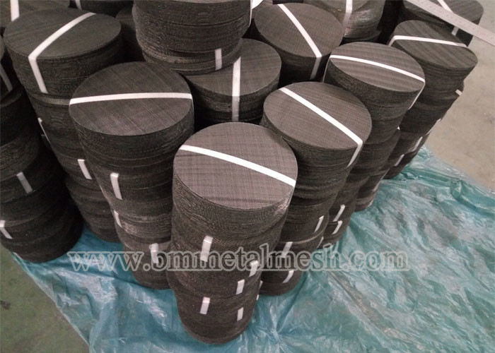 Circle extruder screen mesh filter in single or multilayer keep particles out/filter disc mesh