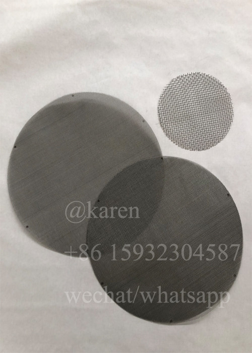 SS Extruer Screens/screen pack / Wire Mesh Filter For recycling plastic pellets